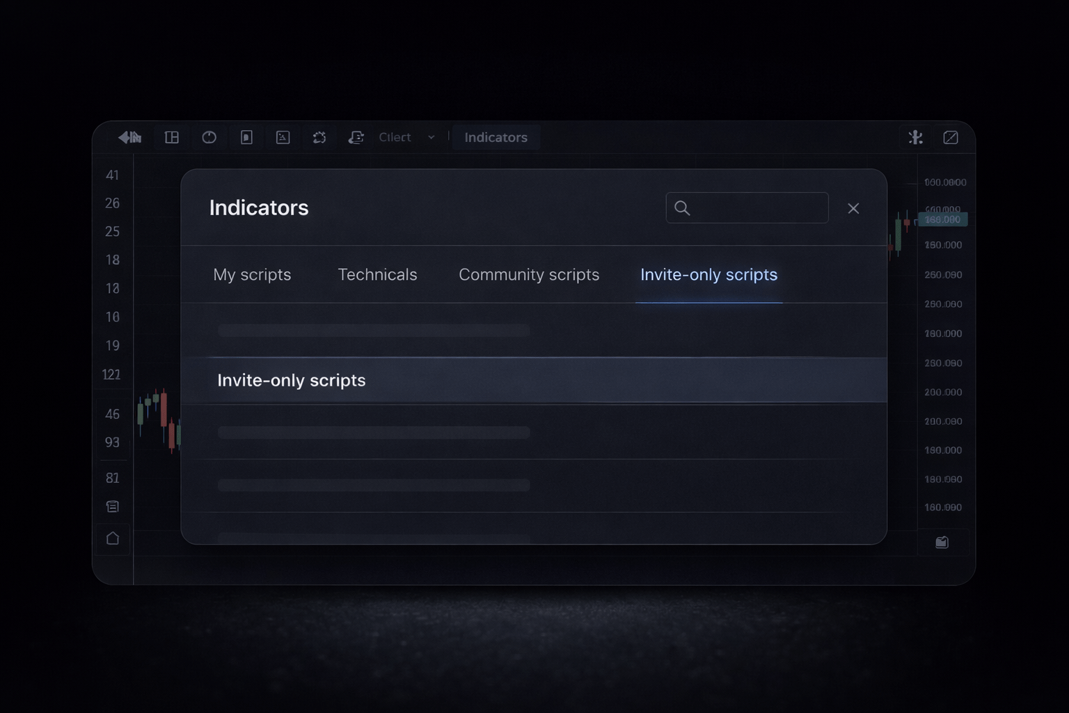 Invite-only scripts tab